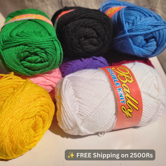 Bally Yarns – Double Knit 3Ply Acrylic Yarn 100g | Custom Color Packs