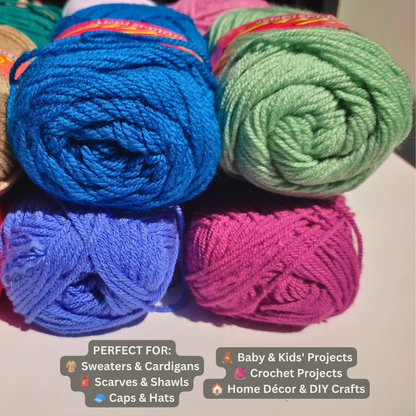 Bally Yarns – Double Knit 3Ply Acrylic Yarn 100g | Custom Color Packs