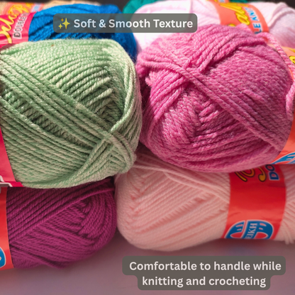 Bally Yarns – Double Knit 3Ply Acrylic Yarn 100g | Custom Color Packs
