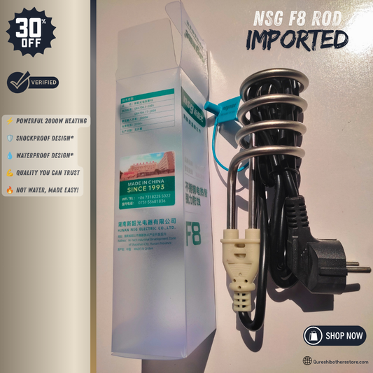 F8 Water Heating Rod (Imported) – Waterproof & Shockproof | Fast Heating